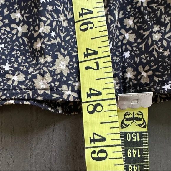 BALTIC BORN Dress Women’s XL Black & Tan Pele Tiered Midi Floral Smock New w/tag - Picture 14 of 14